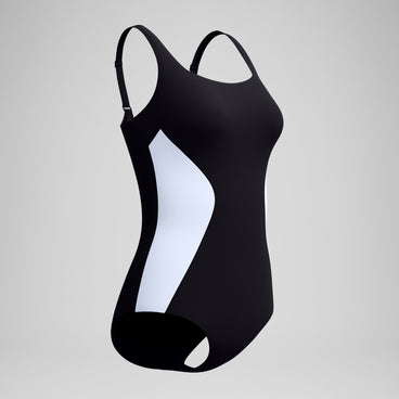 Women's Quantum Contour Swimsuit Black/White