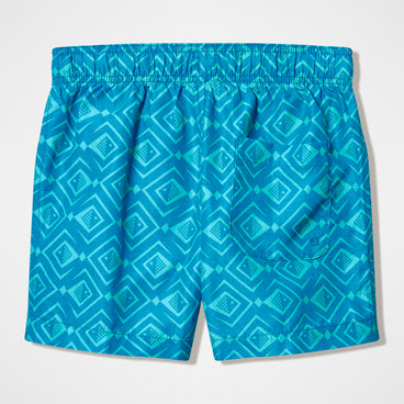 Boys Printed Swim Shorts Turquoise