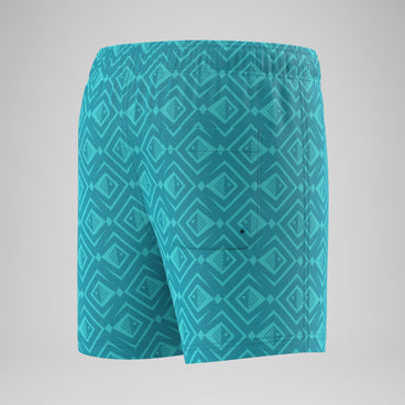 Boys Printed Swim Shorts Turquoise
