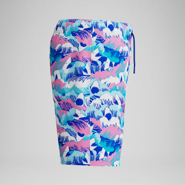 Boys Print Swim Shorts Blue