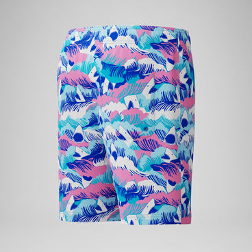 Boys Print Swim Shorts Blue