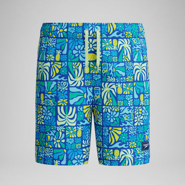 Boys Print Swim Shorts Deep Blue
