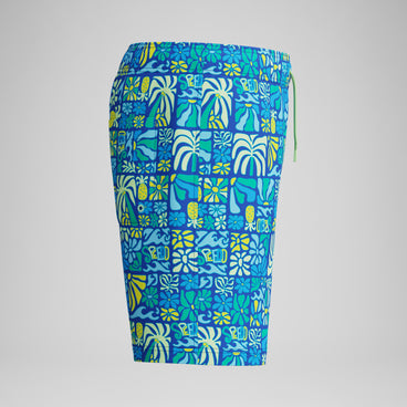 Boys Print Swim Shorts Deep Blue