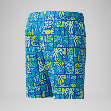 Boys Print Swim Shorts Deep Blue