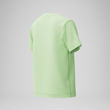 Boys Short Sleeve Graphic Swim Shirt Pale Green