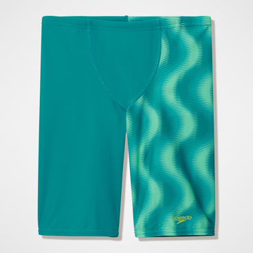 Boys Printed V-Cut Jammer Turquoise