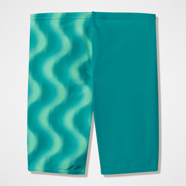 Boys Printed V-Cut Jammer Turquoise