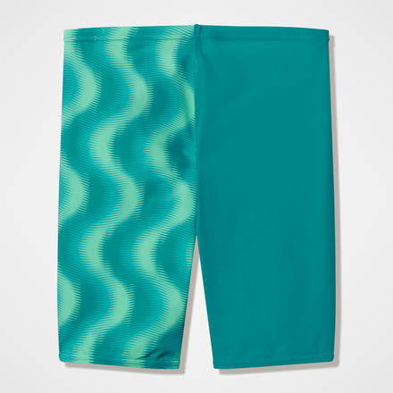 Boys Printed V-Cut Jammer Turquoise