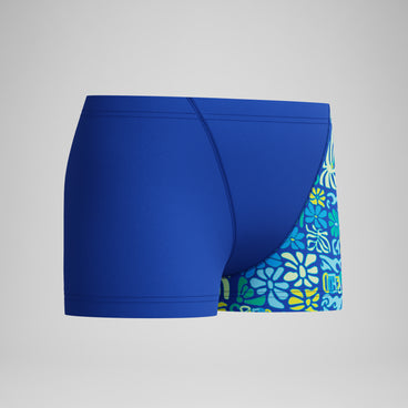 Boys Print V-Cut Aquashort Blue/Angelic Blue