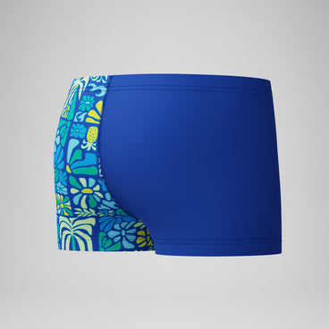 Boys Print V-Cut Aquashort Blue/Angelic Blue