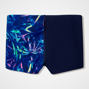 Boys Printed V-Cut Aquashorts Navy