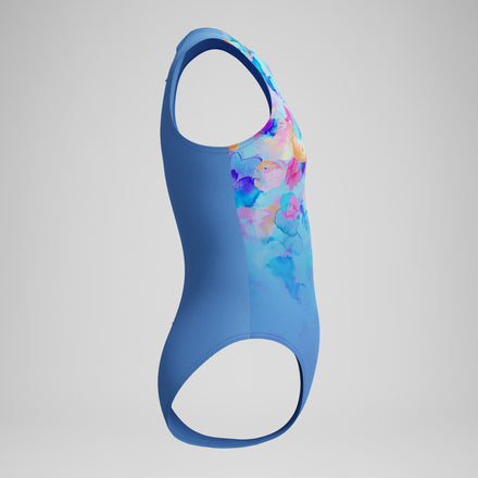 Girls Print Hydrasuit Swimsuit Blue