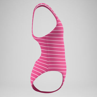 Girls Medalist Printed Swimsuit Pink