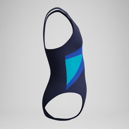 Girls Hyperboom Butterfly Back Swimsuit Navy/Blue