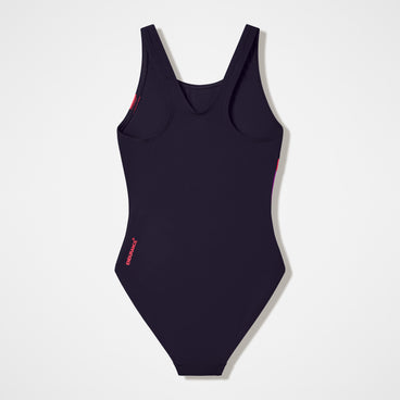 Girls Hyperboom Butterfly Back Swimsuit Black/Red
