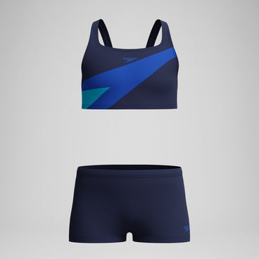 Girls Hyperboom Butterfly Back Bikini Navy/Blue
