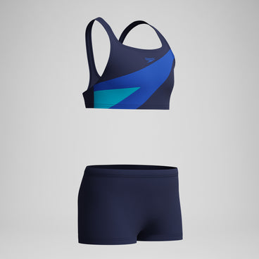 Girls Hyperboom Butterfly Back Bikini Navy/Blue