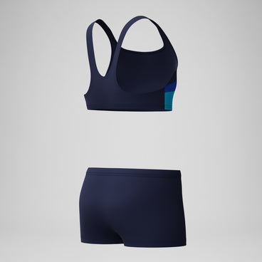 Girls Hyperboom Butterfly Back Bikini Navy/Blue