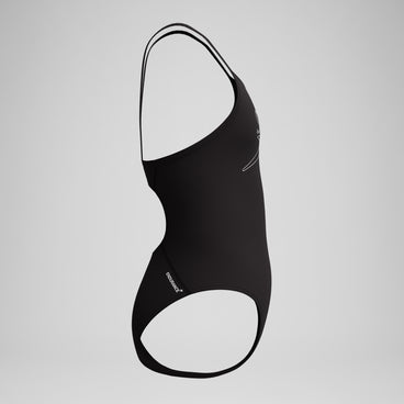 Girls Endurance+ Logo Thinstrap Swimsuit Black