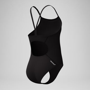 Girls Endurance+ Logo Thinstrap Swimsuit Black