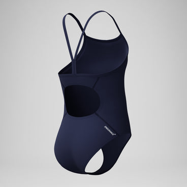 Girls Endurance+ Logo Thinstrap Swimsuit Navy