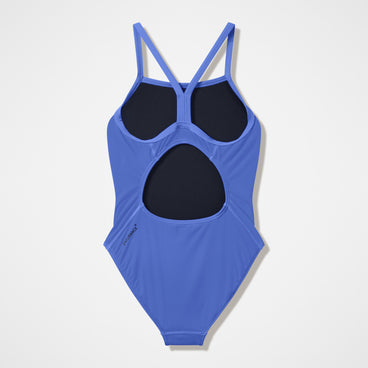 Girls Endurance+ Logo Thinstrap Swimsuit Purple