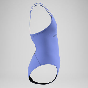 Girls Endurance+ Logo Thinstrap Swimsuit Purple
