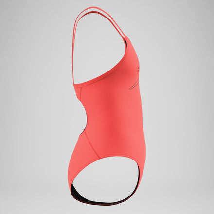 Girls Endurance+ Logo Thinstrap Swimsuit Pink