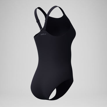 Women's Sculpture High Neck Contour Swimsuit Black