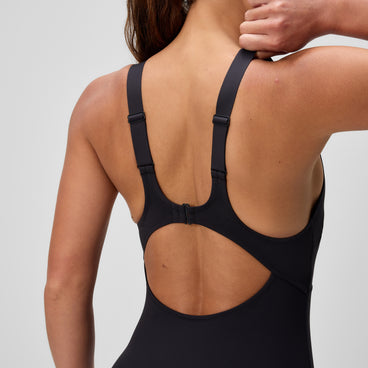 Women's Sculpture Butterfly Back Swimsuit Black