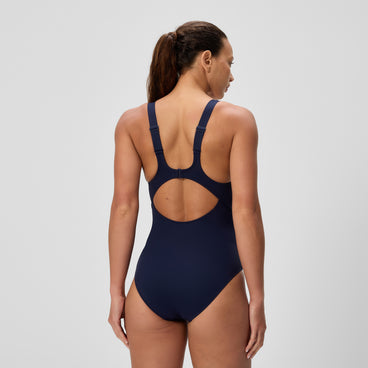 Women's Sculpture Butterfly Back Swimsuit Navy