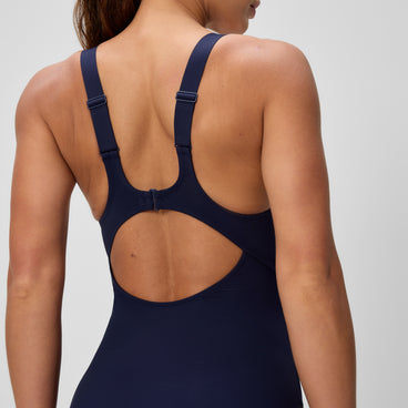 Women's Sculpture Butterfly Back Swimsuit Navy