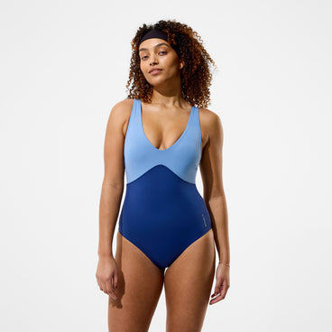 Women's Sculpture Swimsuit Grey/Blue
