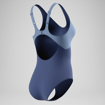 Women's Sculpture Swimsuit Grey/Blue