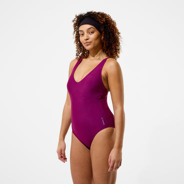 Women's Sculpture Swimsuit Dark Pink