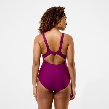 Women's Sculpture Swimsuit Dark Pink