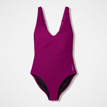 Women's Sculpture Swimsuit Dark Pink