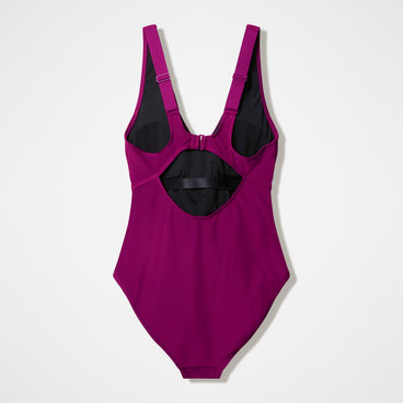 Women's Sculpture Swimsuit Dark Pink