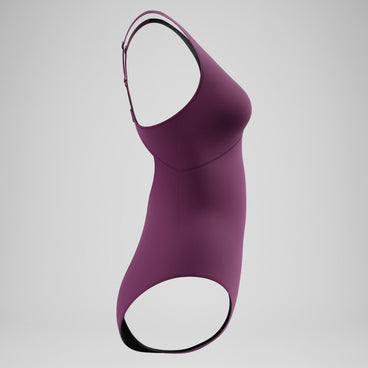 Women's Sculpture Swimsuit Dark Pink