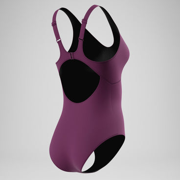 Women's Sculpture Swimsuit Dark Pink