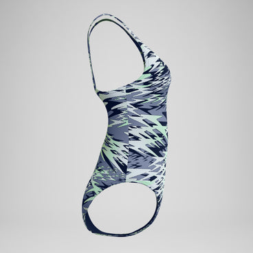 Women's Hyperboom Printed Medalist Swimsuit Green