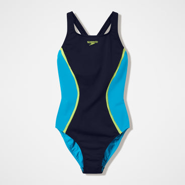 Women's Splice Medalist Swimsuit Black/Turquoise