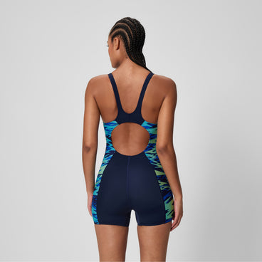 Women's Hyperboom Splice Muscleback Legsuit Navy/Blue