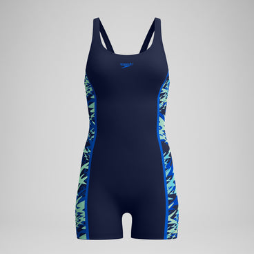 Women's Hyperboom Splice Muscleback Legsuit Navy/Blue