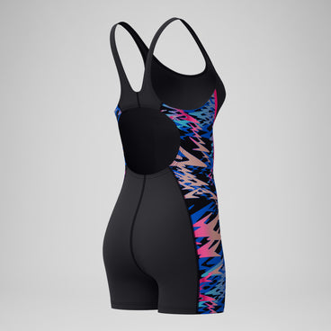 Women's Hyperboom Splice Muscleback Legsuit Black/Pink