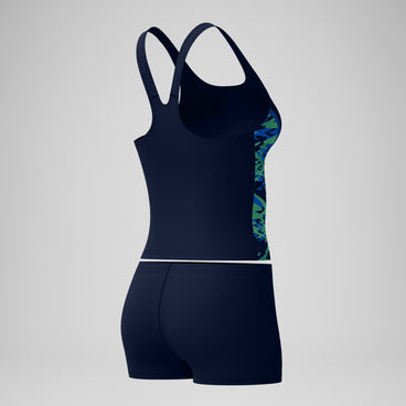 Women's Hyperboom Splice Tankini Set Navy/Green