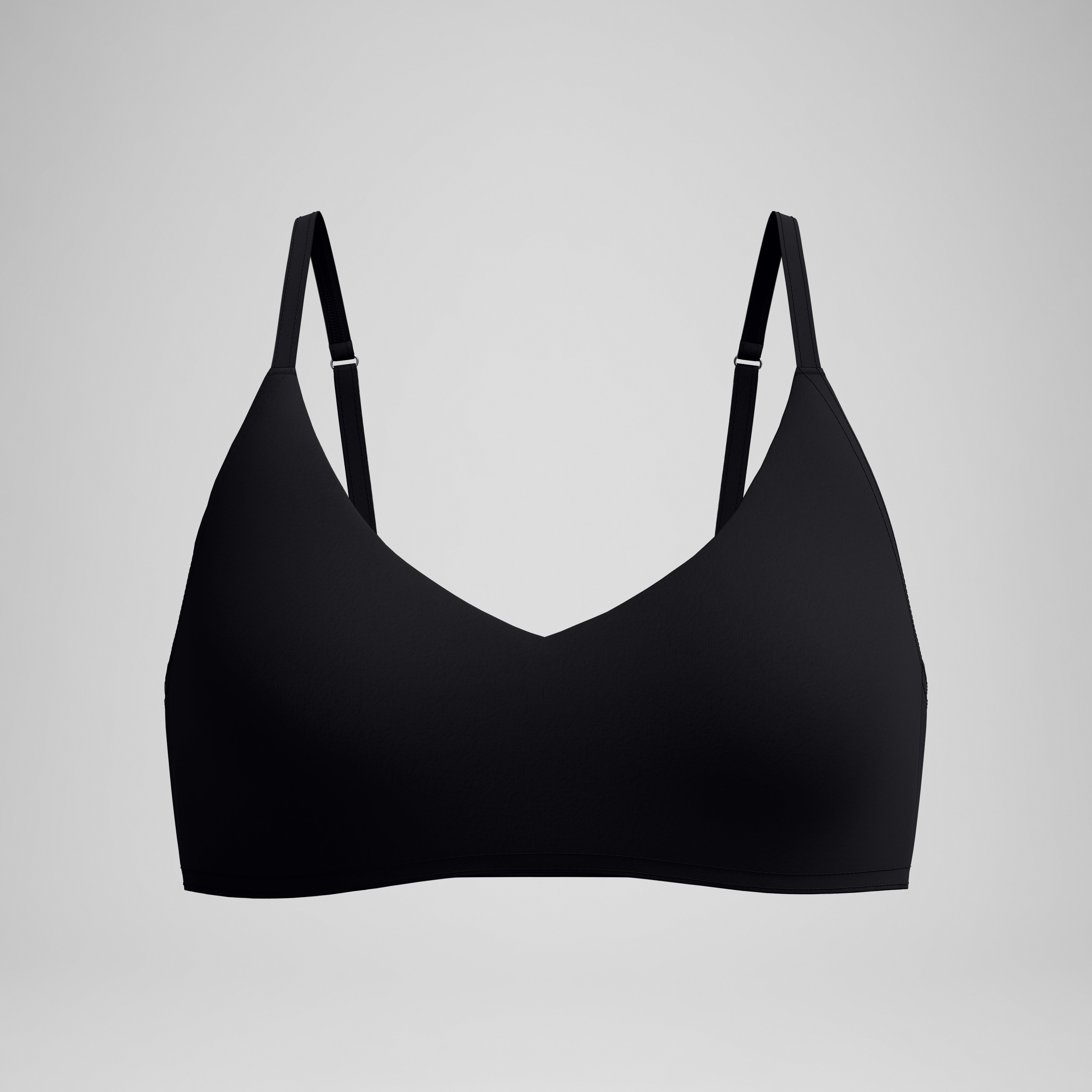 Women's Solid Triangle Bikini Top Black | Speedo