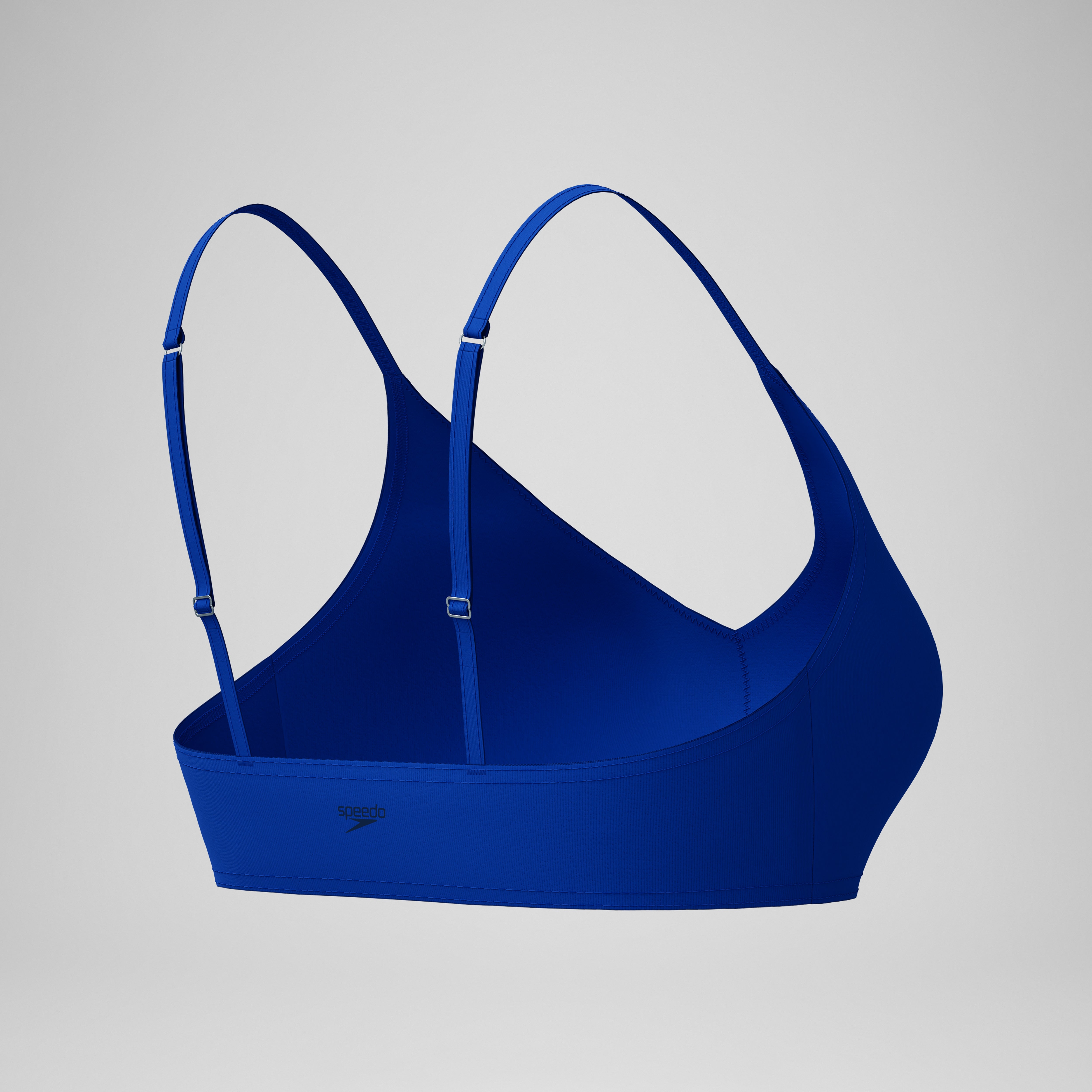 Women's Solid Triangle Bikini Top Blue | Speedo