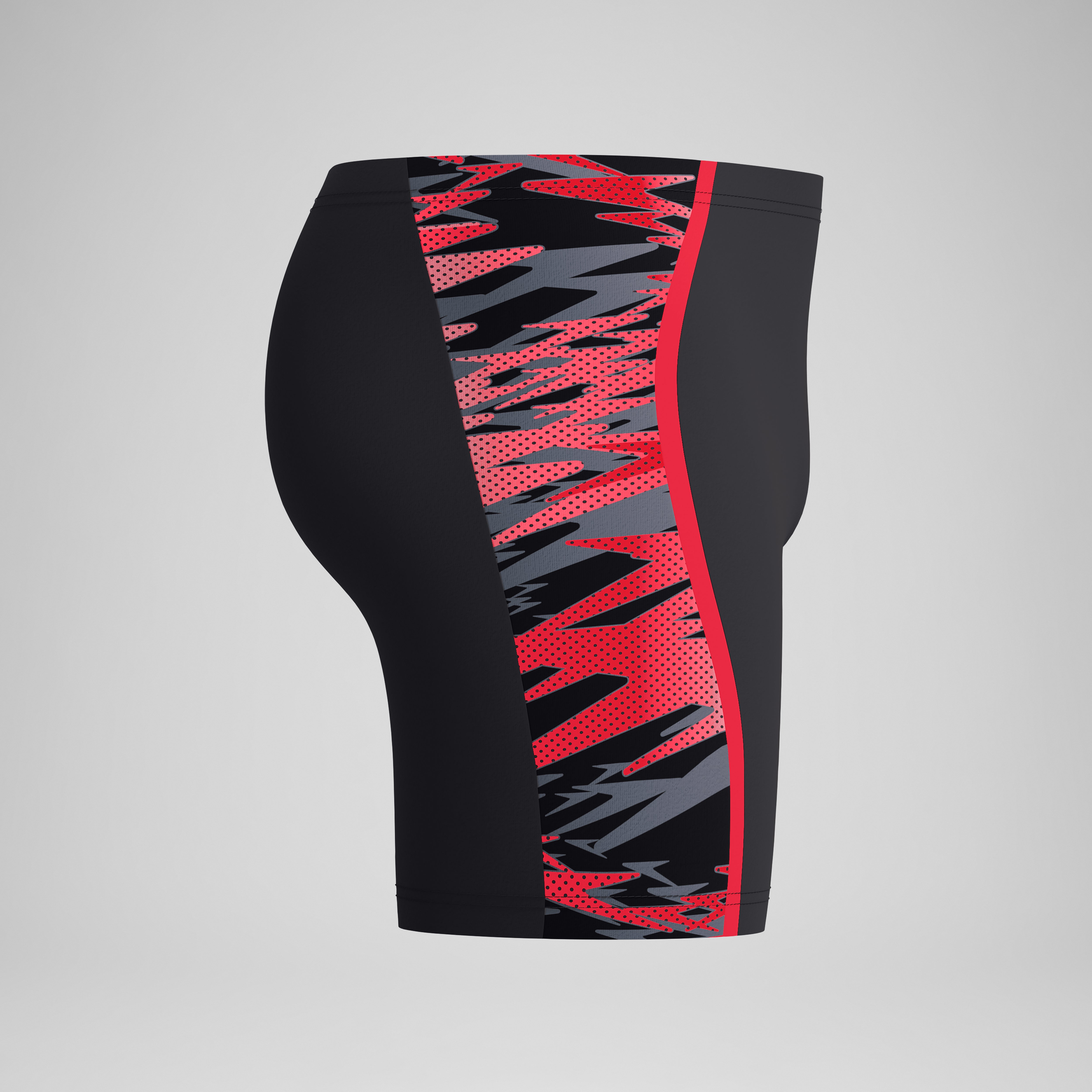 Men's Hyperboom Splice Mid Jammer Black/Red | Speedo
