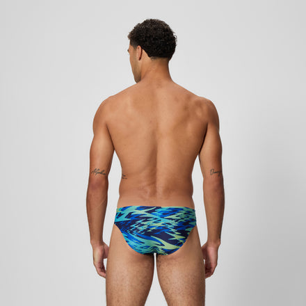Men's Hyperboom Printed Brief Navy